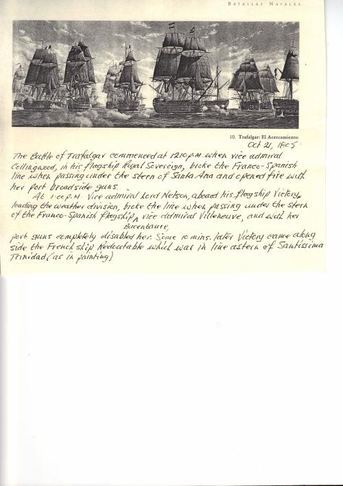 Portada de «Ficha de obra · Trafalgar, aproximación, 21 de octubre de 1805»