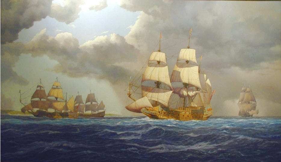 Sovereign of the Seas y Prince Royal, obra de Peter G. Power