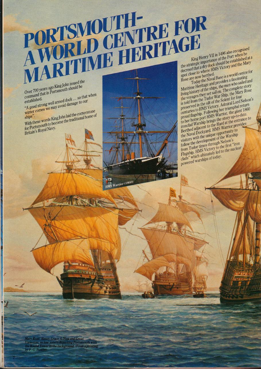 Portada de «Portsmouth, centro mundial del patrimonio marítimo»