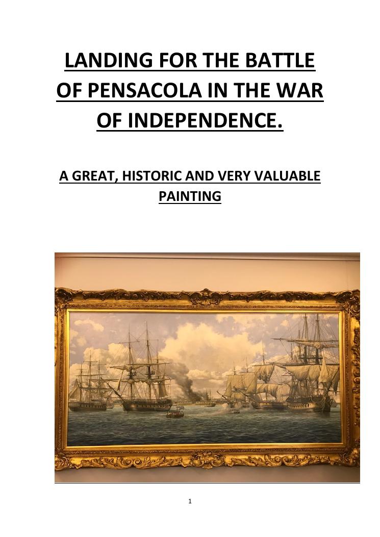 Portada de Monografía en inglés · Landing for the Battle of Pensacola