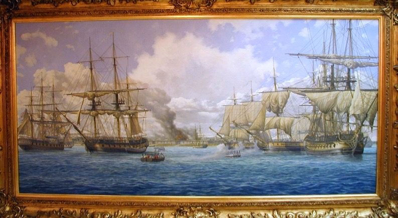 Desembarco de las tropas españolas en Pensacola, obra de Peter G. Power
